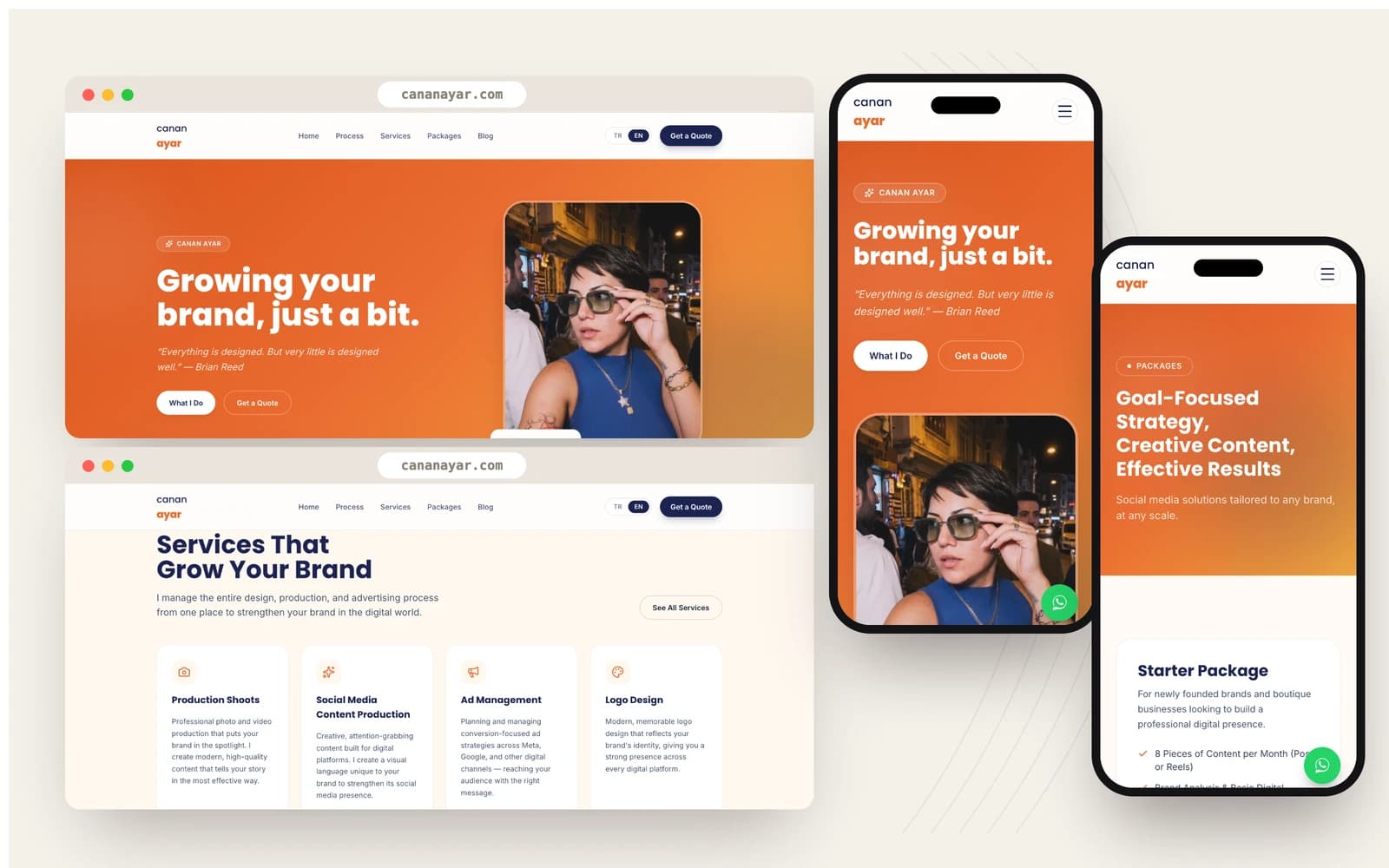 Canan Ayar - Website realizat de Justin Productions