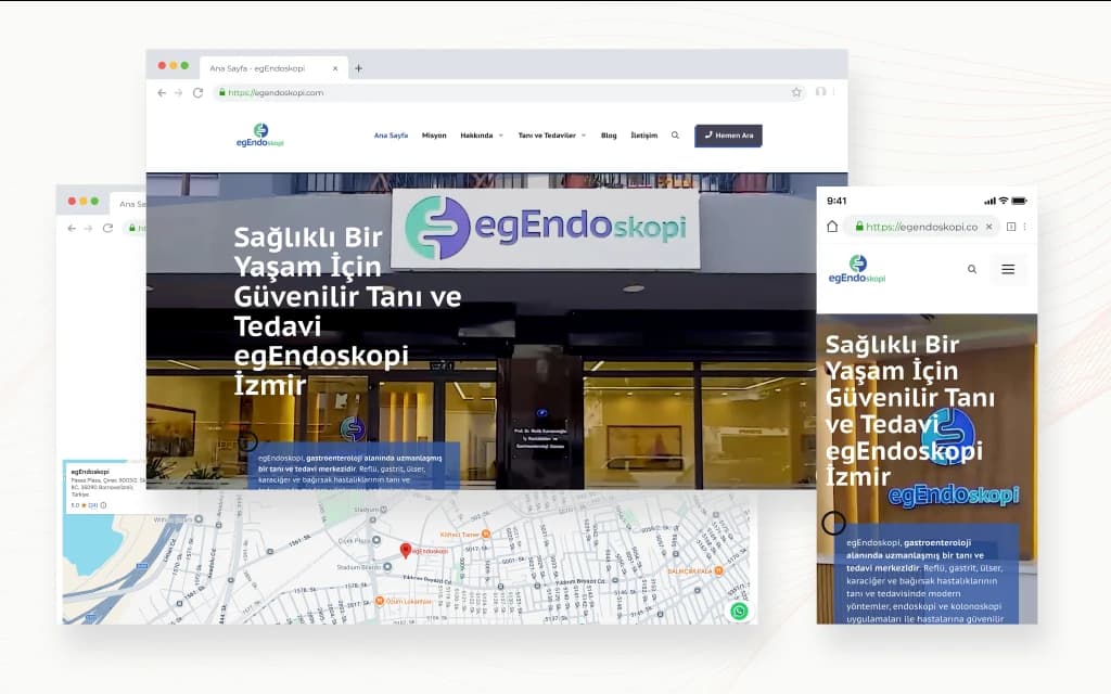 Egendoskopi - Web sitesi Justin Productions tarafından yapıldı