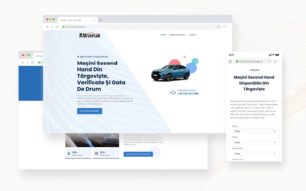 Em Cars Db - Web sitesi Justin Productions tarafından yapıldı