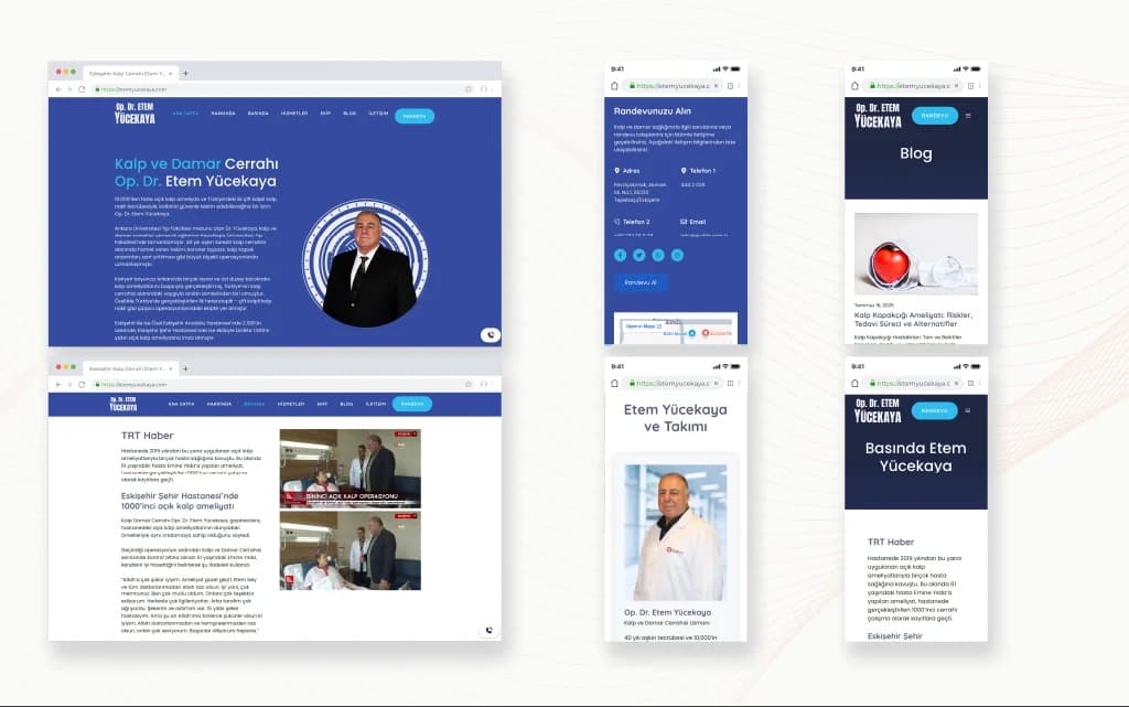Prof. Dr. Etem Yücekaya - Web sitesi Justin Productions tarafından yapıldı