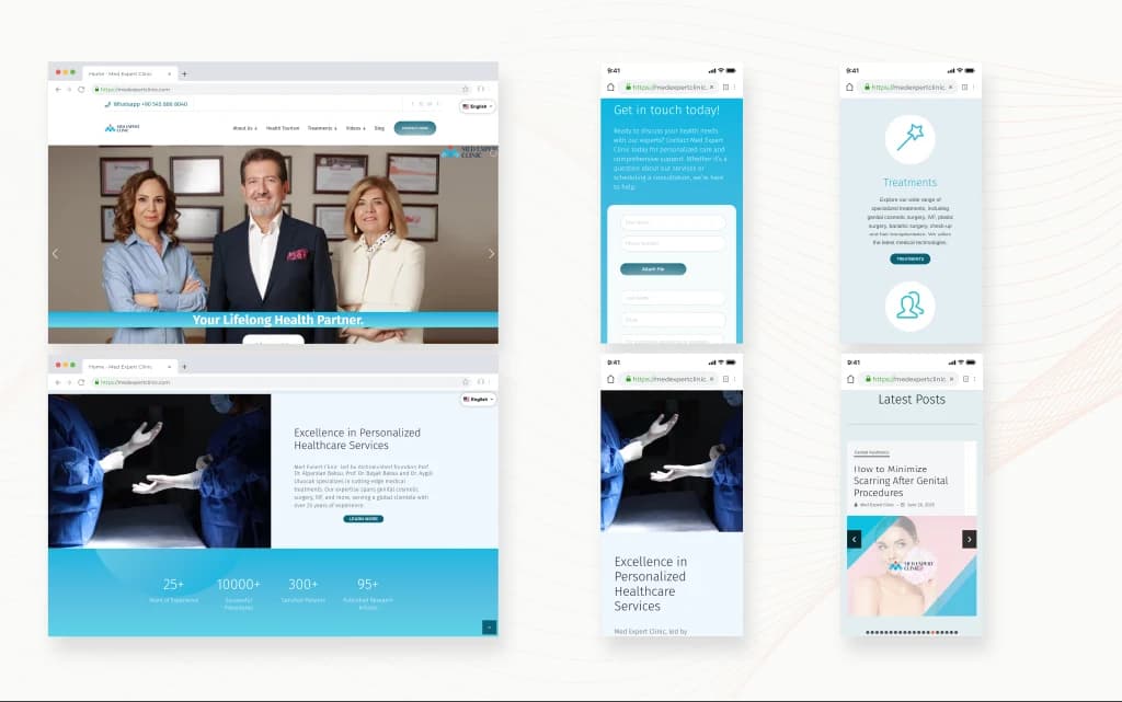 Medexpert Clinic - Website realizat de Justin Productions