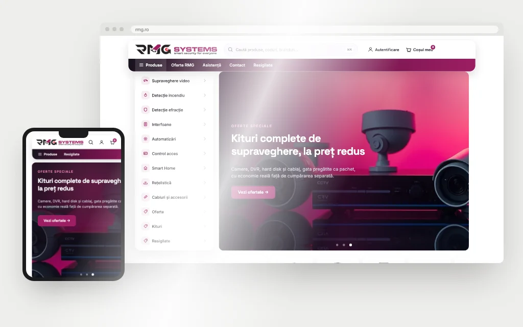 RMG Systems - Website realizat de Justin Productions