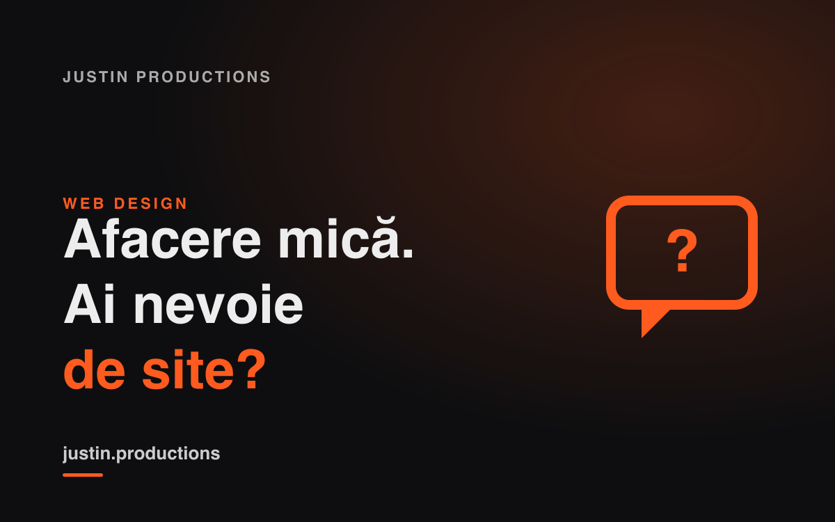Am o afacere mică. Chiar am nevoie de un site web?