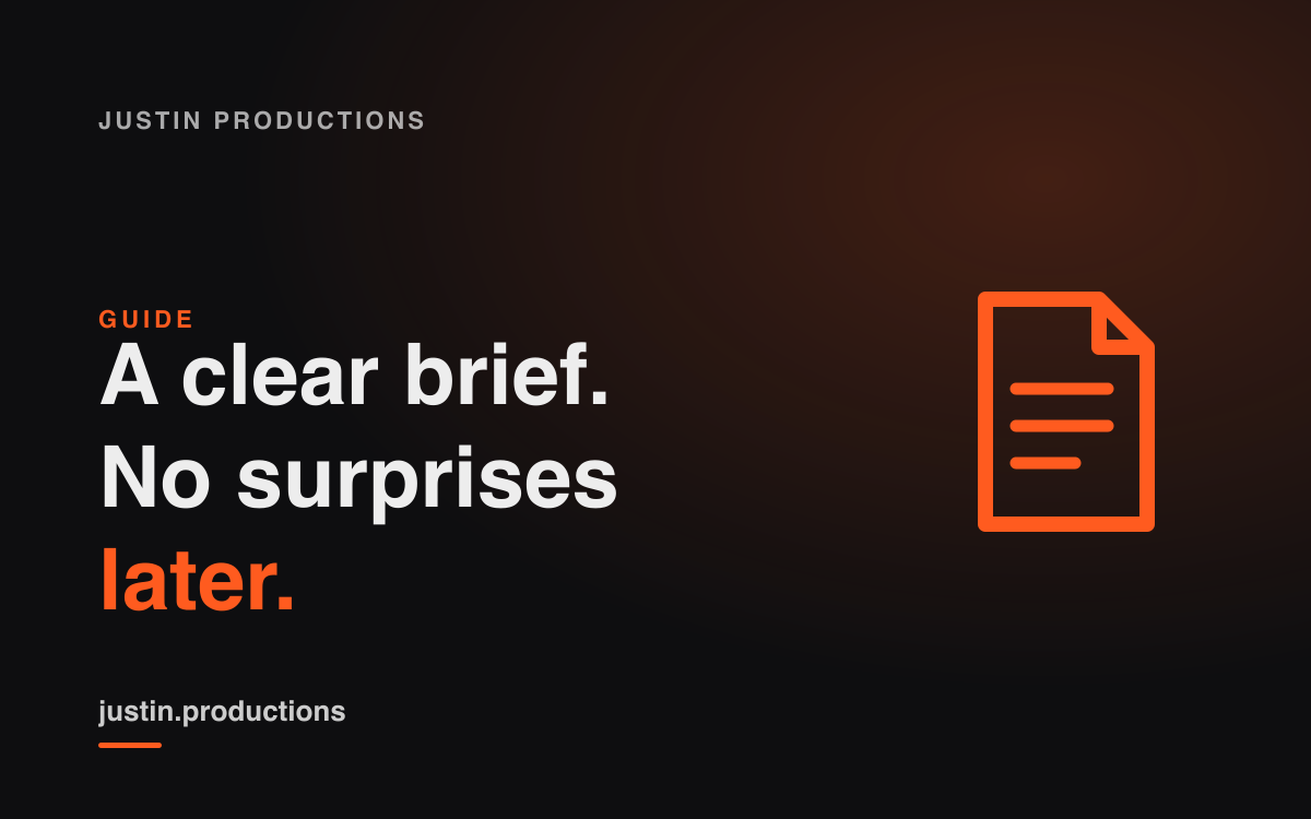 A brief for a creative studio: how to say clearly what you want