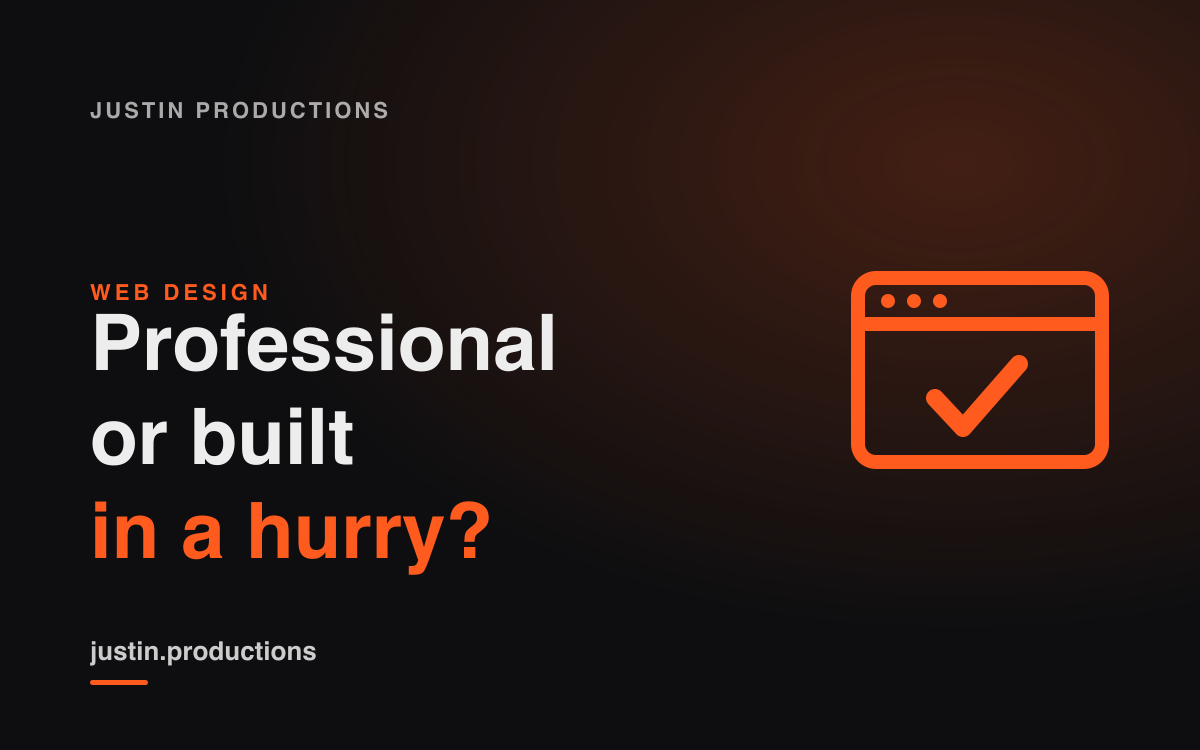 Professional web design vs a site built in a hurry: the differences that matter