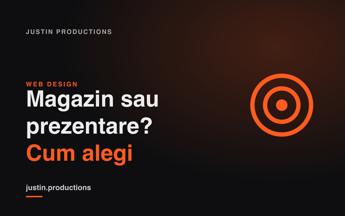 Magazin Online sau Site de Prezentare: Cum Alegi