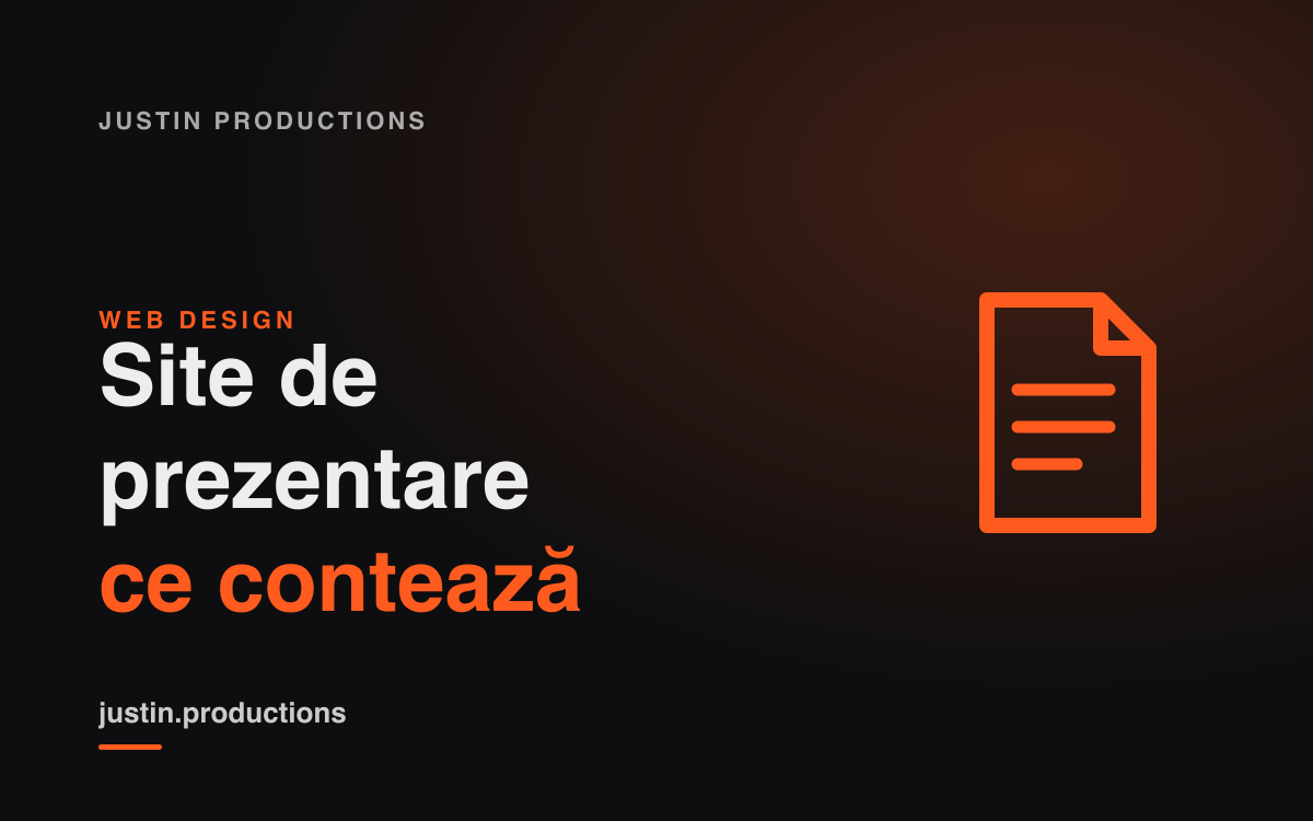Site de Prezentare: Ce Trebuie să Conțină ca să Aducă Clienți
