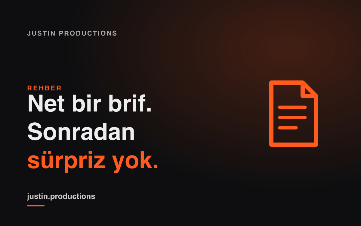 Yaratıcı stüdyo brifi: ne istediğinizi nasıl net anlatırsınız