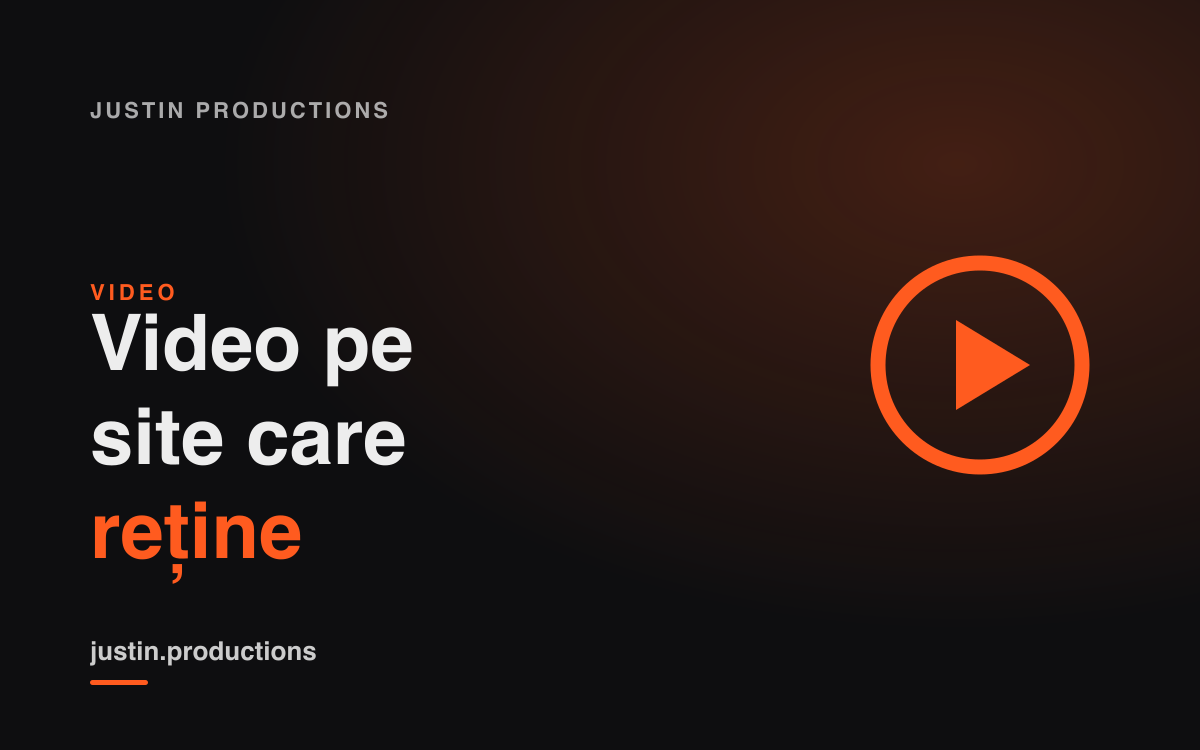 Video pentru Site: Cum Crește Timpul Petrecut de Vizitatori pe Pagină