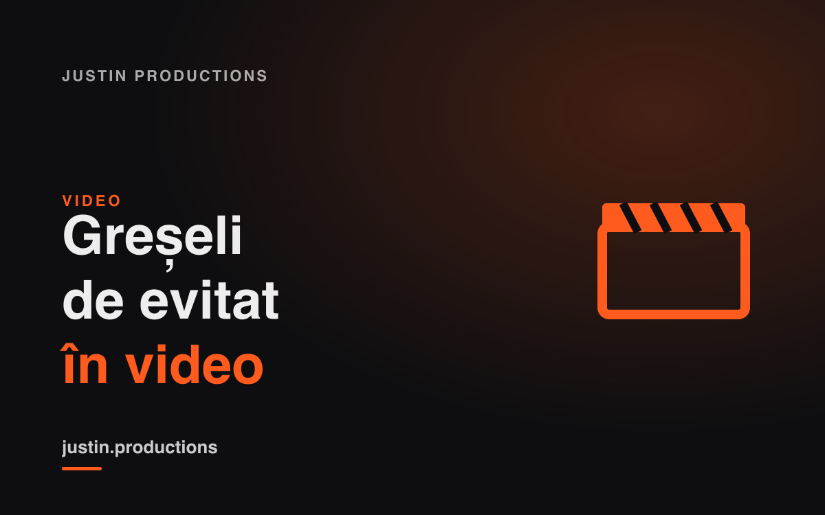 Video de Prezentare a Produsului: Greșeli Frecvente și Cum să le Eviți
